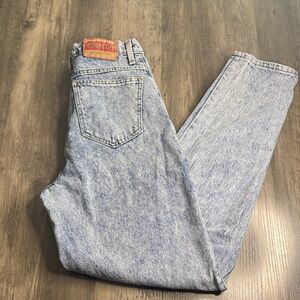 Vintage Sasson 80s High Waisted Acid Wash Jeans